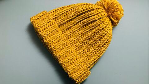 树叶帽子编织视频